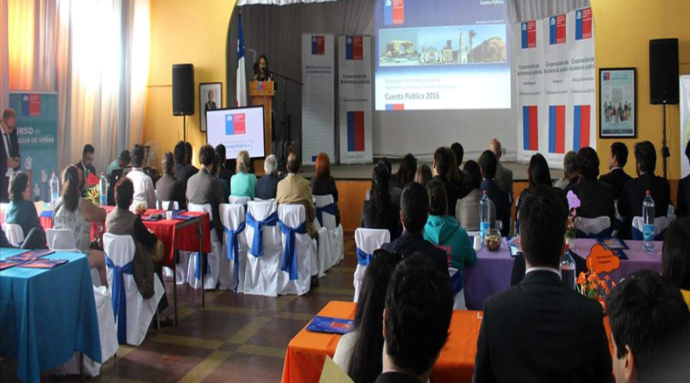 Corporación de Asistencia Judicial rindió en la ciudad de Antofagasta su Cuenta Pública Participativa del año 2016