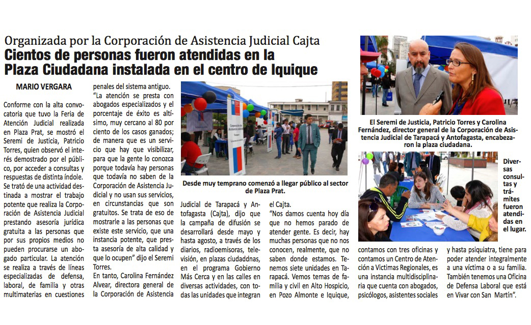 Plaza Justicia y Conferencia de Prensa