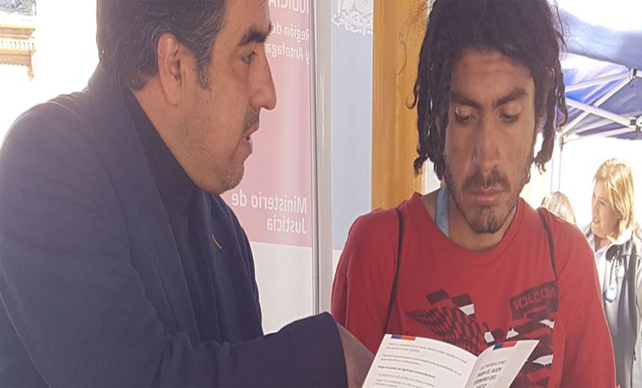 Atención en Terreno en Plaza de Justicia en Calama