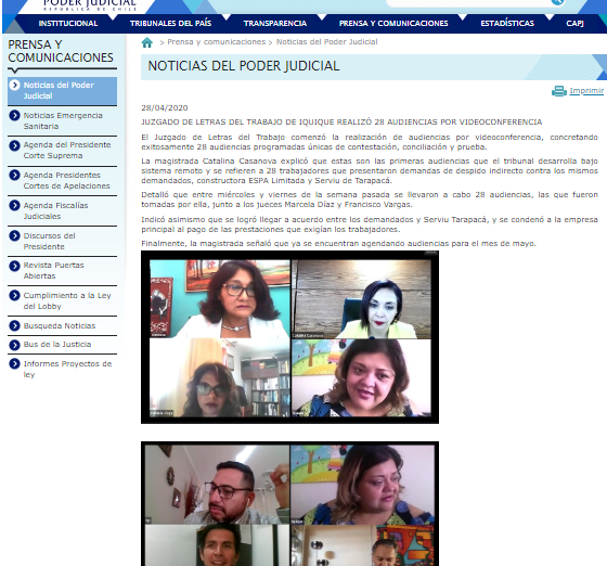 Oficina de Defensa Laboral participa en distintas audiencias