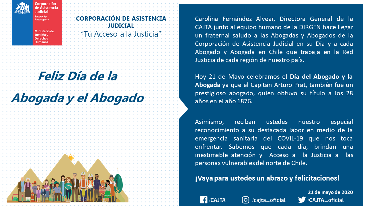 Saludo en el Día de la Abogada y el Abogado