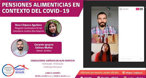 Instagram Live: Pensiones alimenticias en el contexto del Covid-19