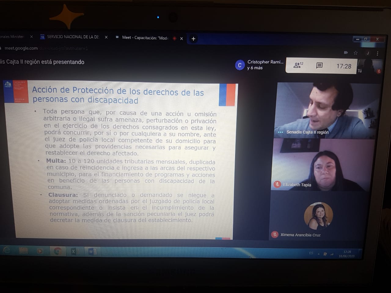 Abogado del convenio CAJTA-SENADIS  realiza capacitación sobre la Ley 20.422