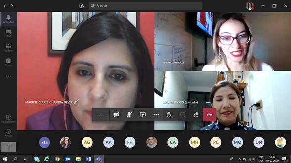 Consultorio Jurídico de Alto Hospicio realizó capacitación sobre familia a carrera de Trabajo Social de la UST