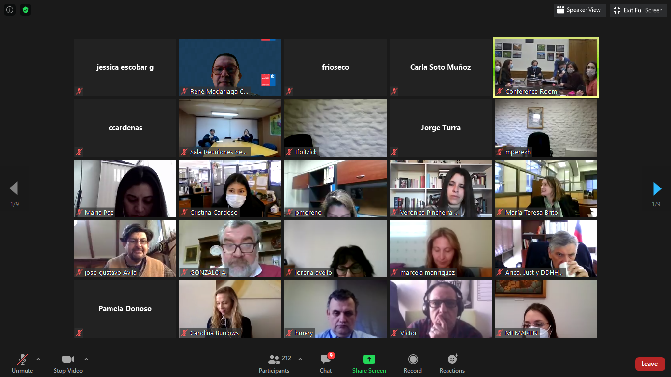 CAJTA participa sesión en Zoom masivo “Conectados”  encabezado po Ministro e Justicia y Derechios Humanos