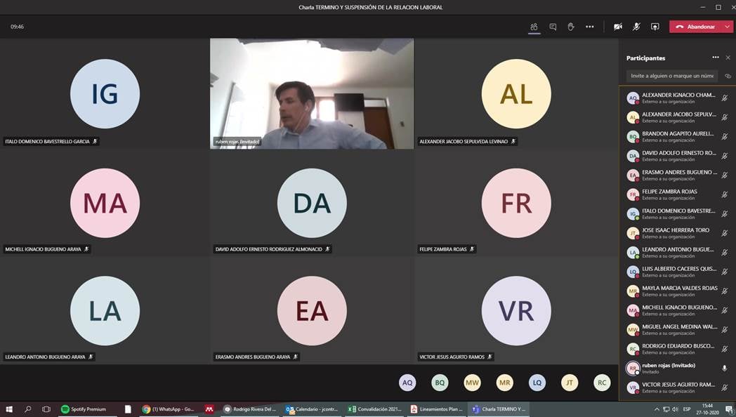 Oficina de Defensa Laboral de Tarapacá realiza charla a alumnos de la carrera Ingeniería en Minas de INACAP