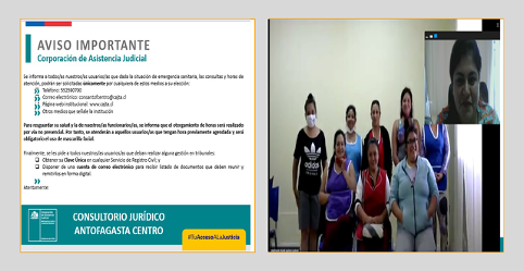 Consultorio Jurídico Antofagasta Centro realiza actividad a las internas del Centro Penitenciario Femenino