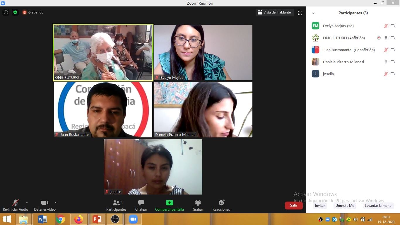 Programa Adulto Mayor y Convenio CAJTA-SENADIS realiza taller de Violencia Intrafamiliar