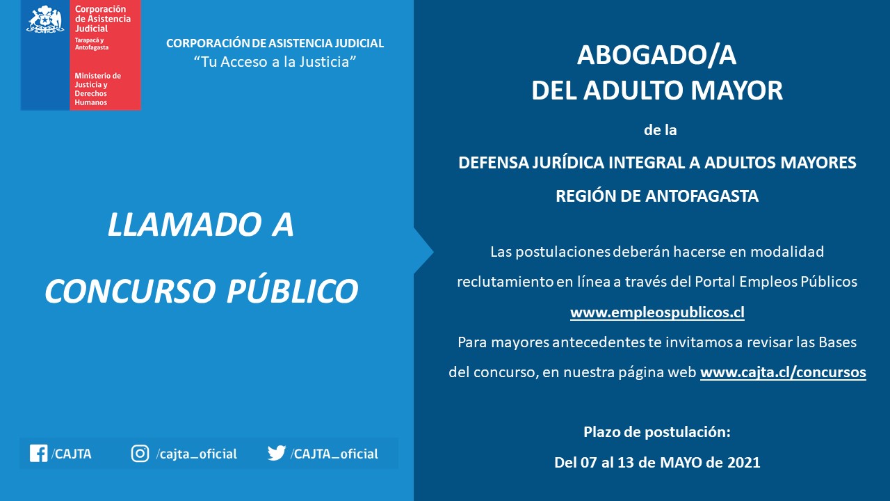 LLAMADO A CONCURSO PÚBLICO