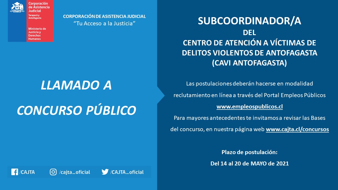 LLAMADO A CONCURSO PÚBLICO