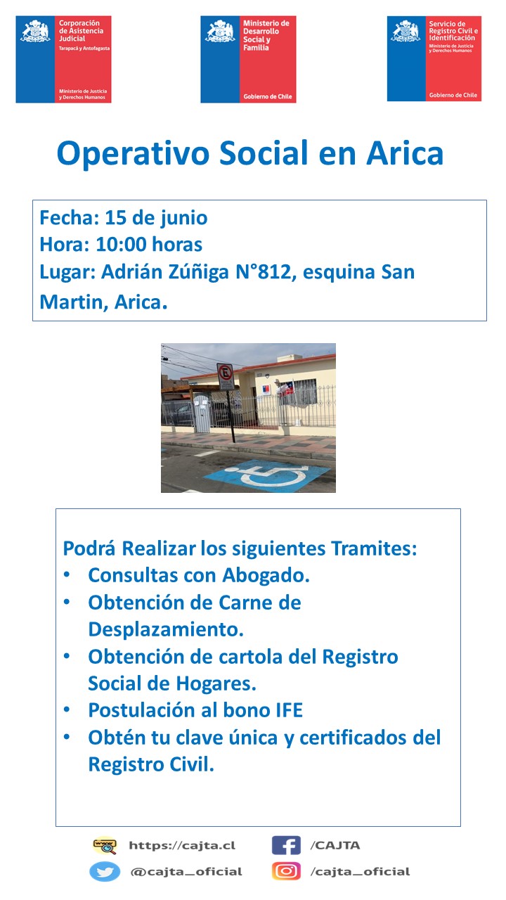Operativo Social en Arica