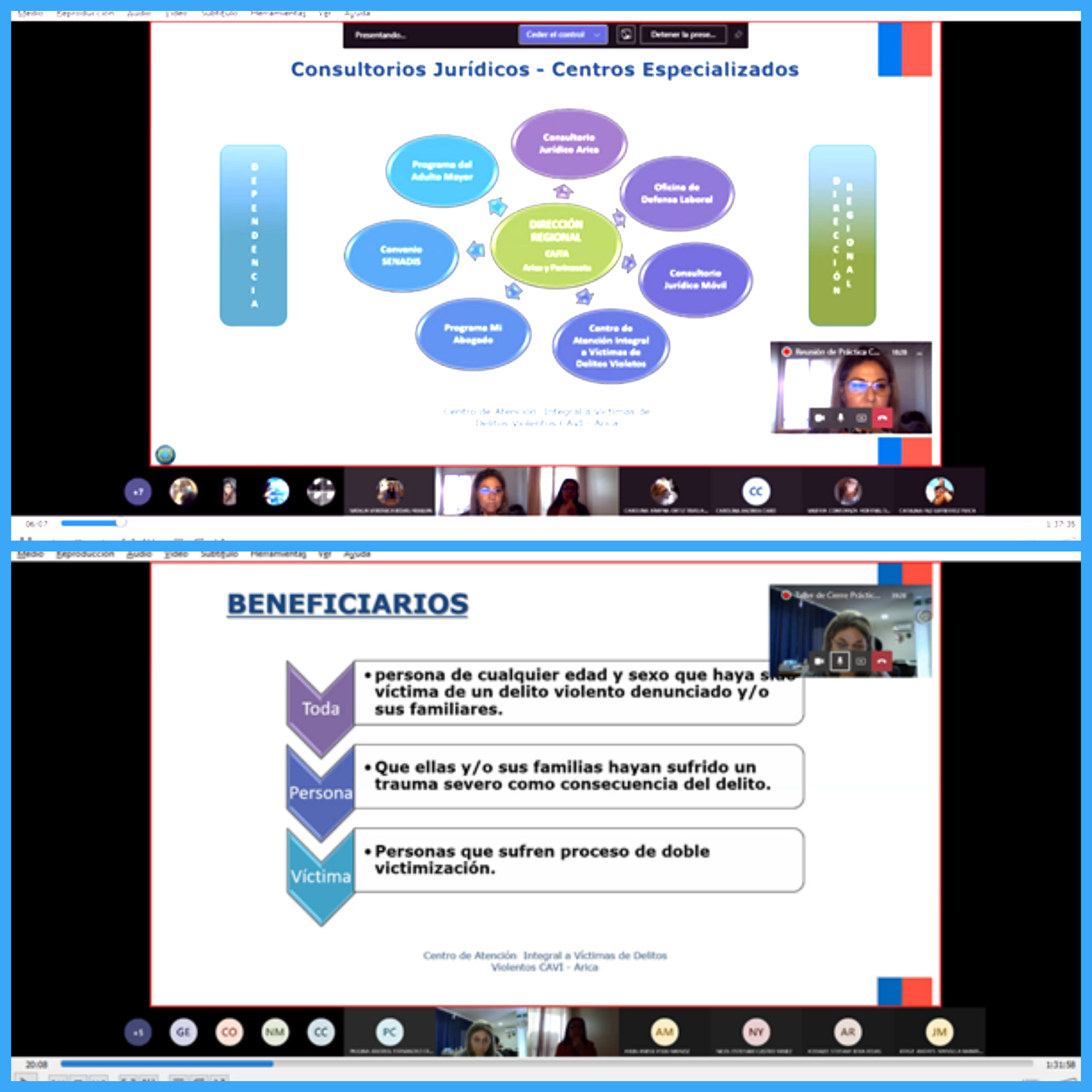 CAVI de Arica y Parinacota realiza charla a alumnos de INACAP