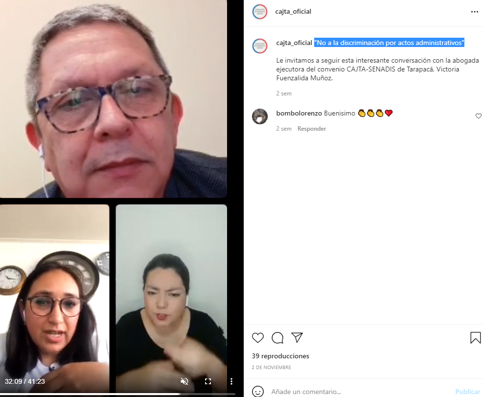 "No a la discriminación por actos administrativos"