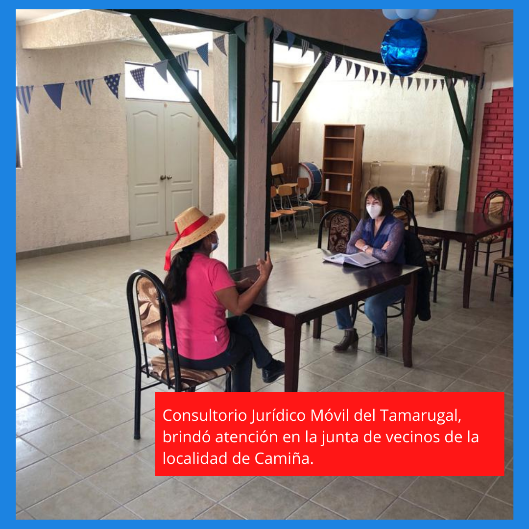 Consultorio Jurídico Móvil del Tamarugal en Camiña