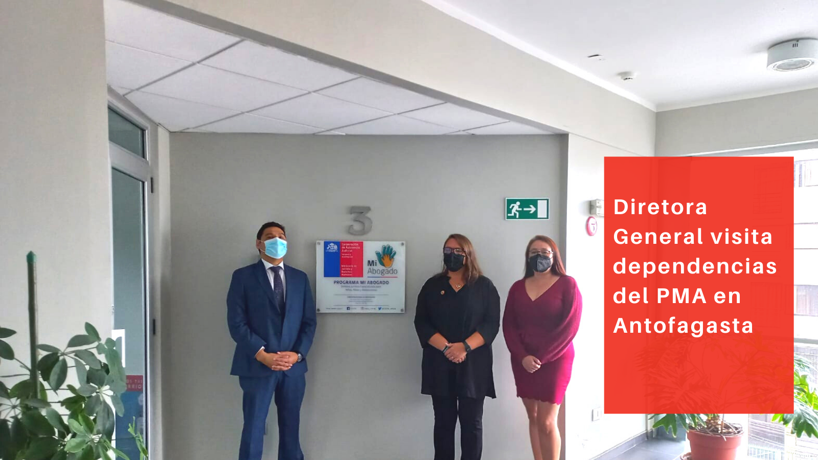 Antofagasta:  Directora General de la CAJTA realiza recorrido por las nuevas dependencias del Programa Mi Abogado