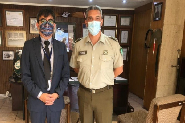 Director Regional de Tarapacá se reúne con el Sub Prefecto Operativo de Carabineros