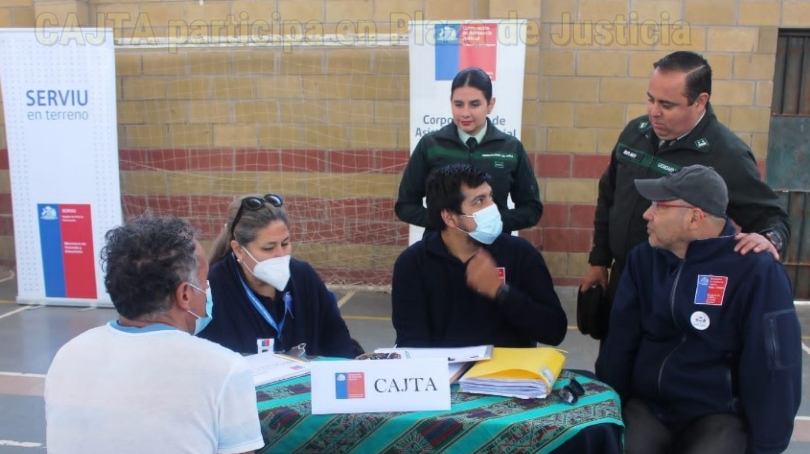 En Complejo Penitenciario de Arica se realizó una nueva Plaza de Justicia con participacion de CAJTA