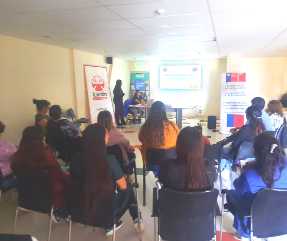 Abogada del convenio CAJTA-SENADIS de Arica y Parinacota capacitó a los funcionario/as de los jardines infantiles JUNJI