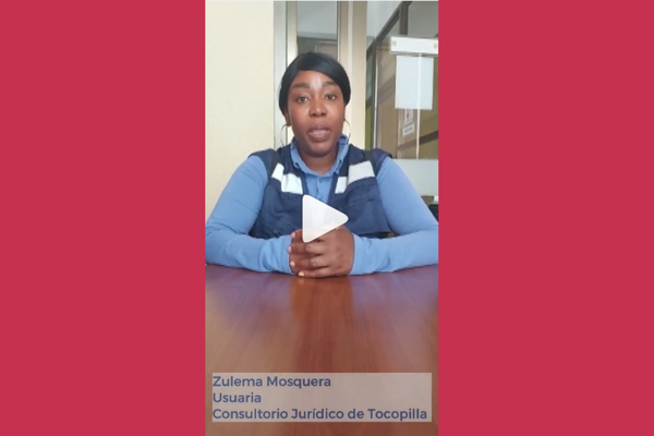 Le invitamos a ver testimonio de usuaria del cosnultorio Jurídico de Tocopilla