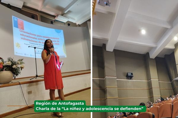 Unidad  “La niñez y adolescencia se defienden” de Antofagasta, realiza jornada informativa  en colegio