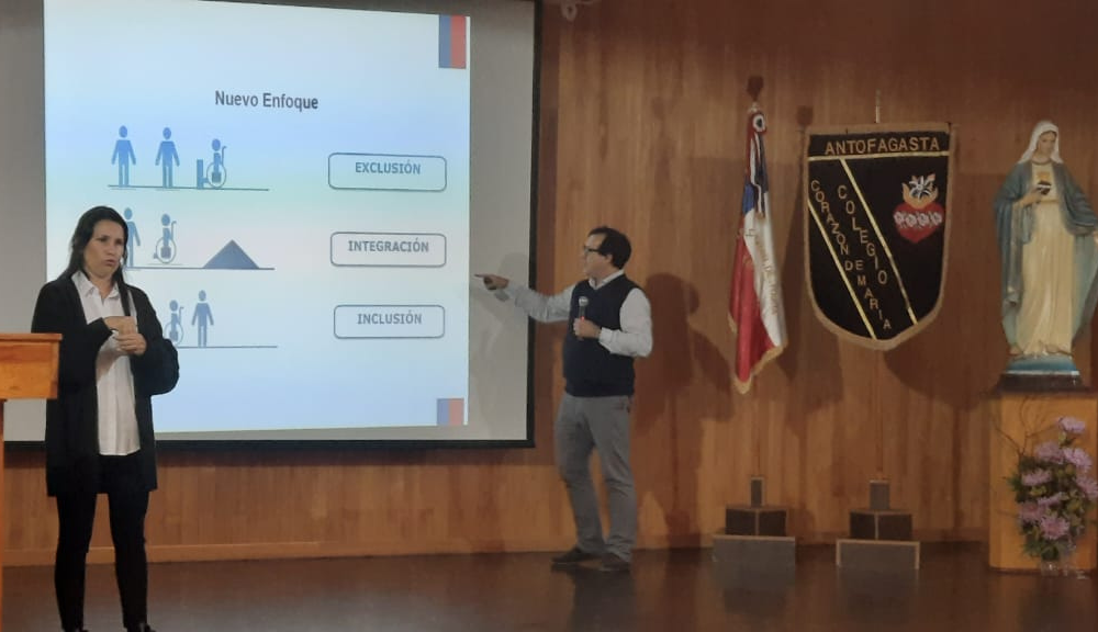 Convenio CAJTA SENADIS  realiza  jornada de capacitación en  Colegio Corazón de María de Antofagasta