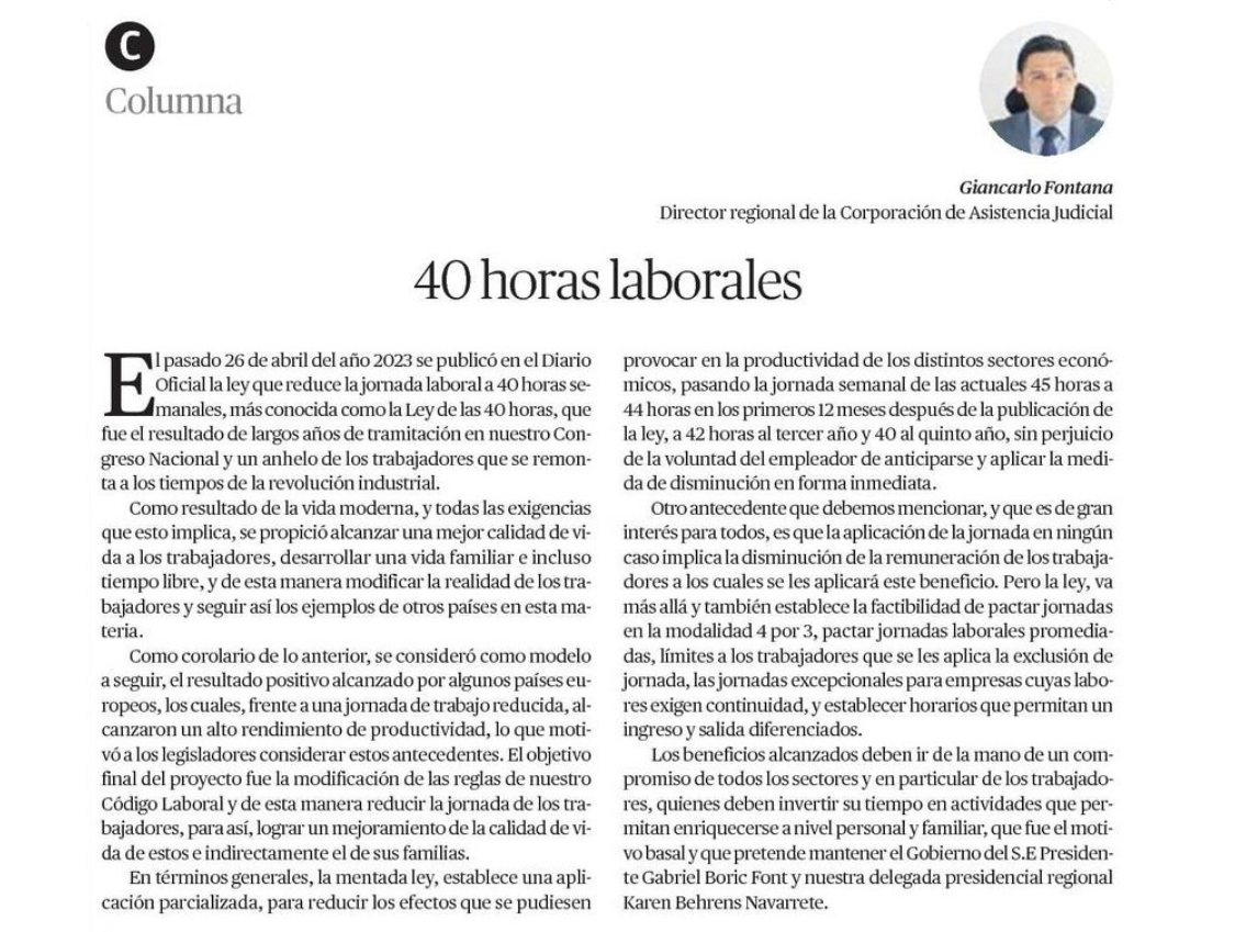 CAJTA en El Mercurio de Calama