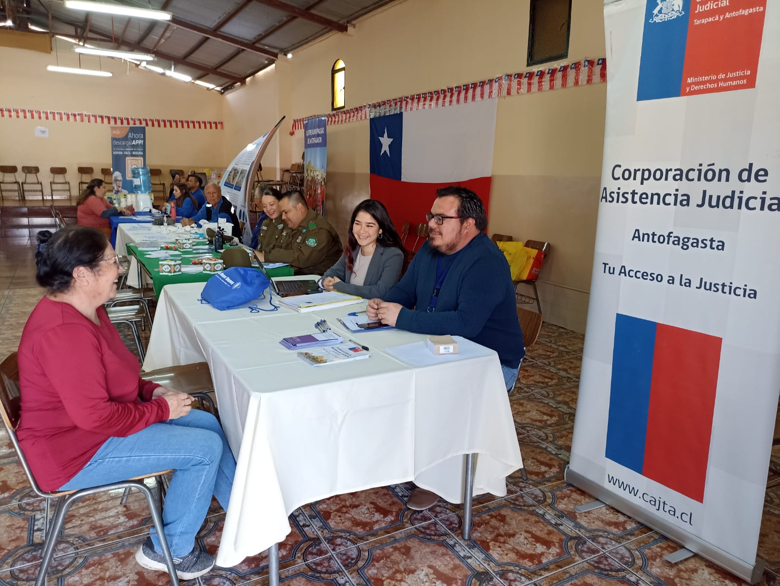 Consultorio jurídico Antofagasta Norte en Plaza Ciudadana  realizada en la Junta de Vecinos “Tucapel Salinas”