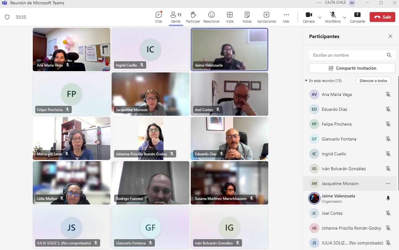 Primera Reunión de los Comités de Aplicación del Cuestionario CEAL-SM SUSESO en el Protocolo de Riesgos Psicosociales