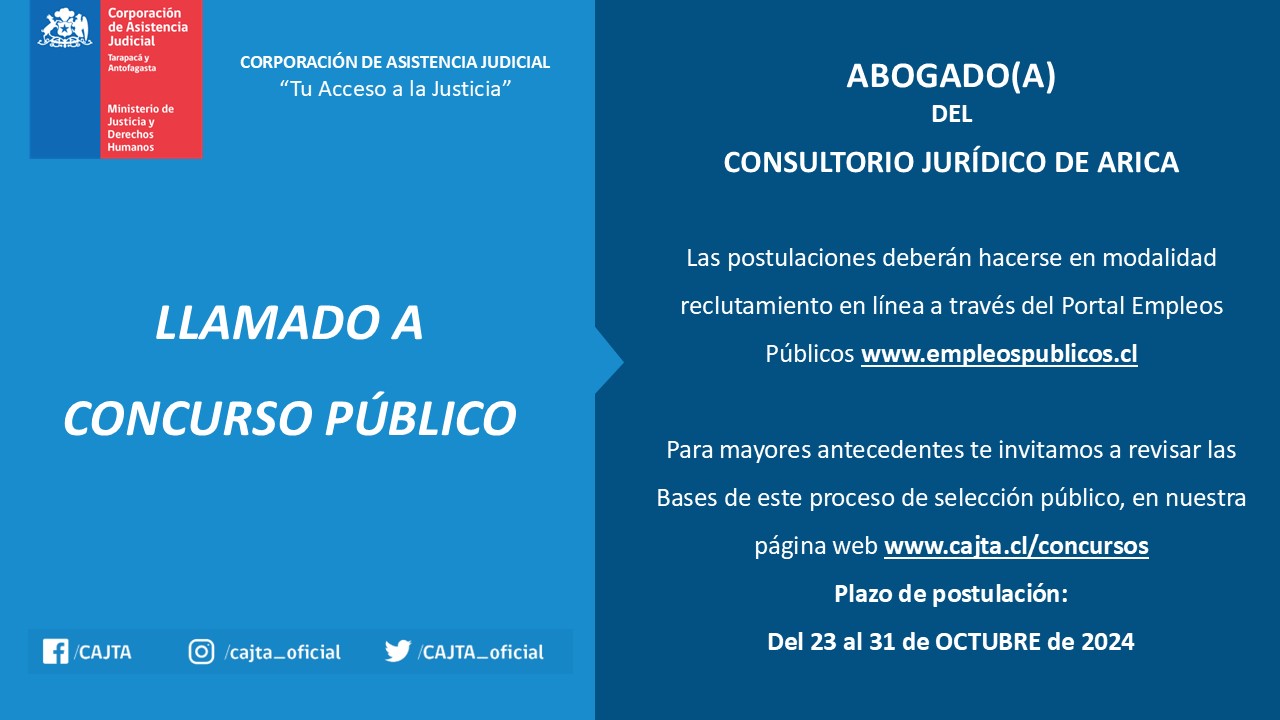 LLAMADO A CONCURSO PÚBLICO