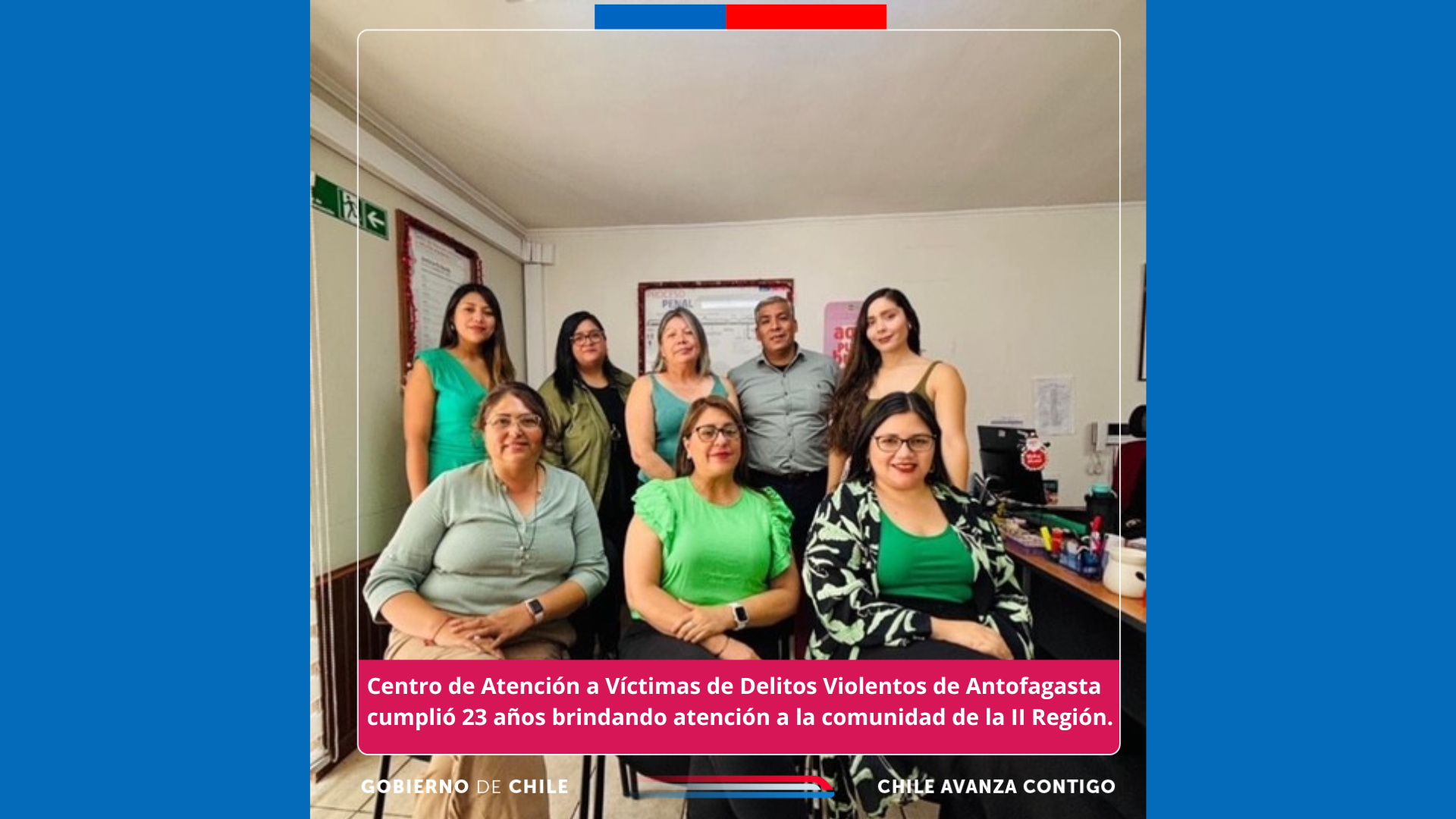 Centro de Atención Integral a Víctimas de Delitos Violentos  de Antofagasta cumplió  23 años de servicio