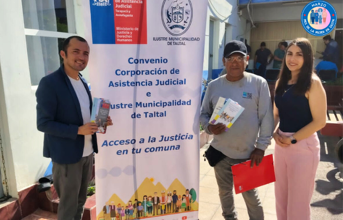 Consultorio Jurídico Norte Antofagasta, distribuyó folletos informativos sobre derechos de las mujeres