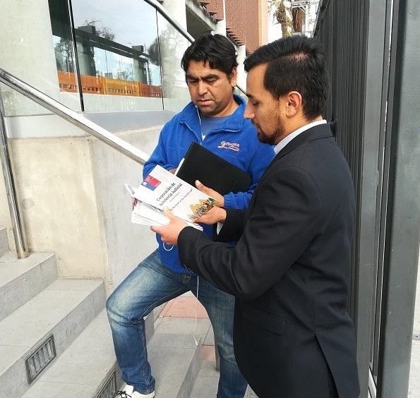 ODL Antofagasta difundió campaña “Defendiendo los derechos de los trabajadores de chile” en la Inspección Provincial del Trabajo y Juzgado de Letras de la ciudad