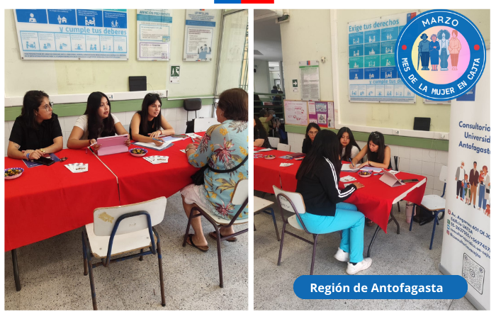 El Centro  Atención Jurídica de la Universidad de Antofagasta, presta servicios en el Día de la Mujer