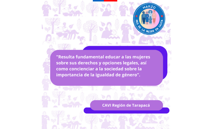 Mes de la Mujer: CAVI Tarapacá