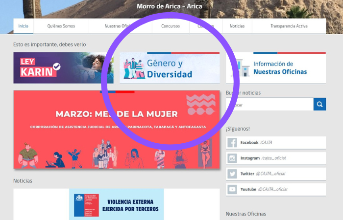 LANZAMIENTO DE BANNER DE GENERO Y DIVERSIDAD EN CAJTA