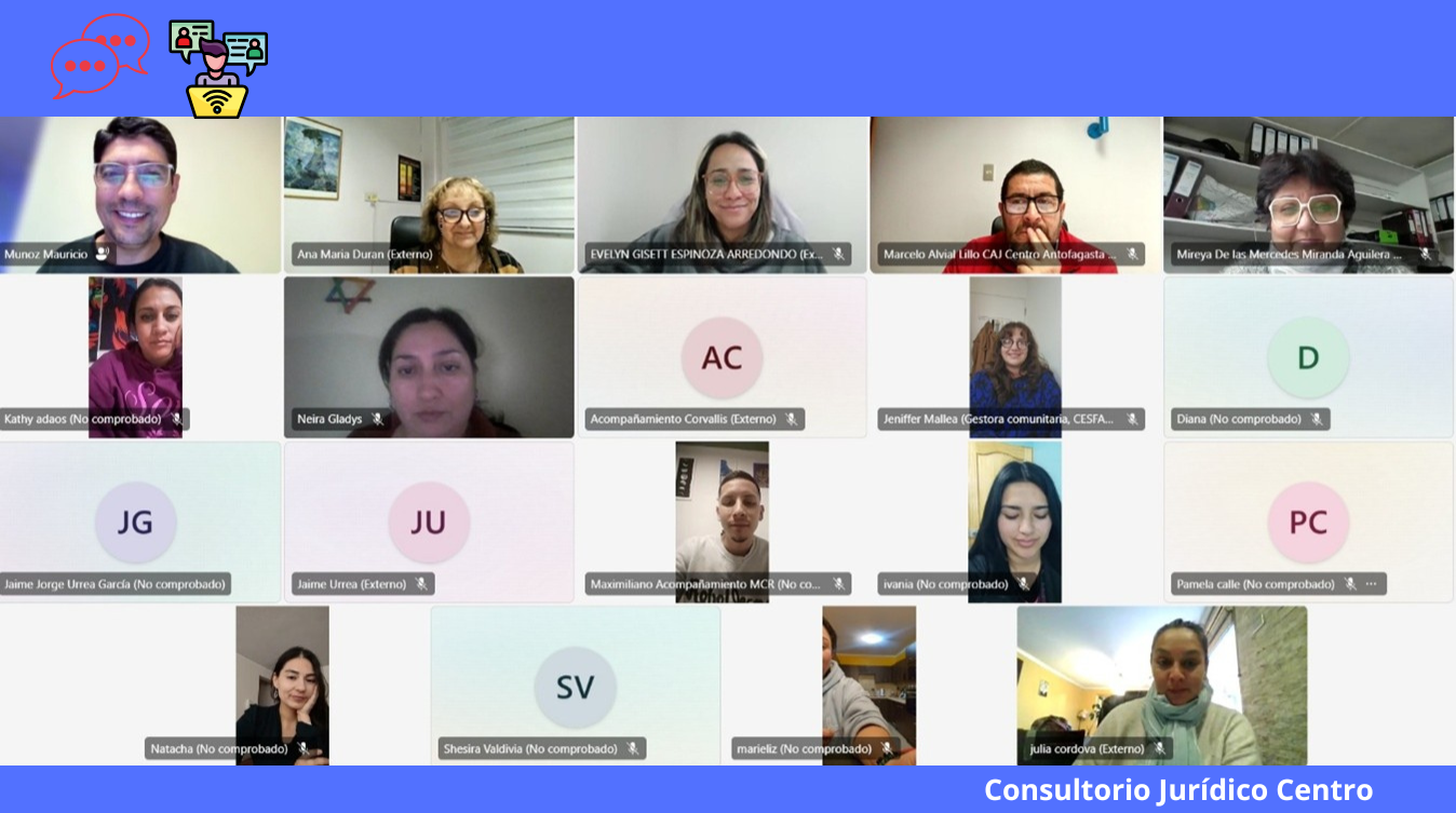 Consultorio Jurídico Centro Antofagasta brinda charla sobre Medidas de Protección