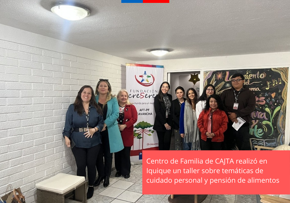 Centro de Familia realizó taller sobre temáticas de cuidado personal y pensión de alimentos