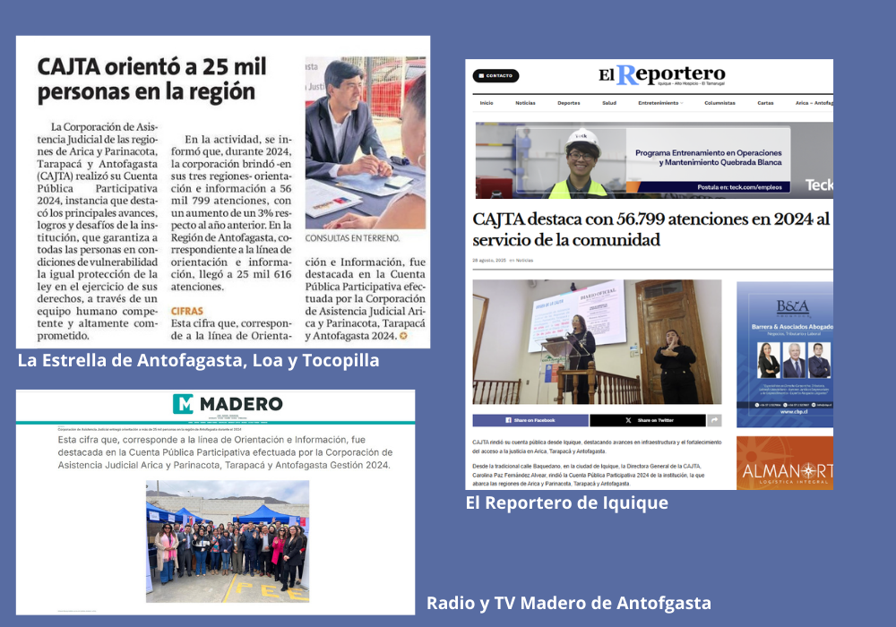 Cuenta Pública Participativa 2024 de la CAJTA en los medios de comunicación