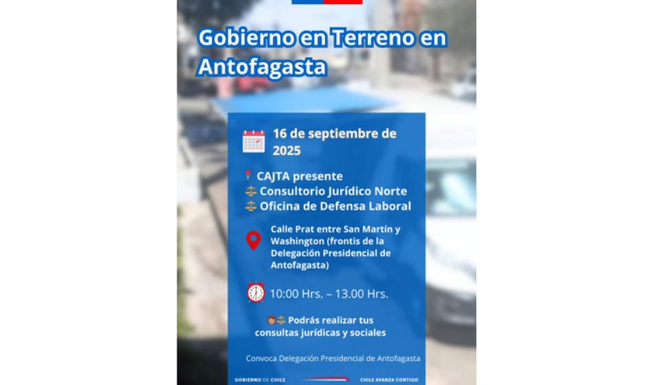 Invitamos a un Gobierno en Terreno en Antofagasta