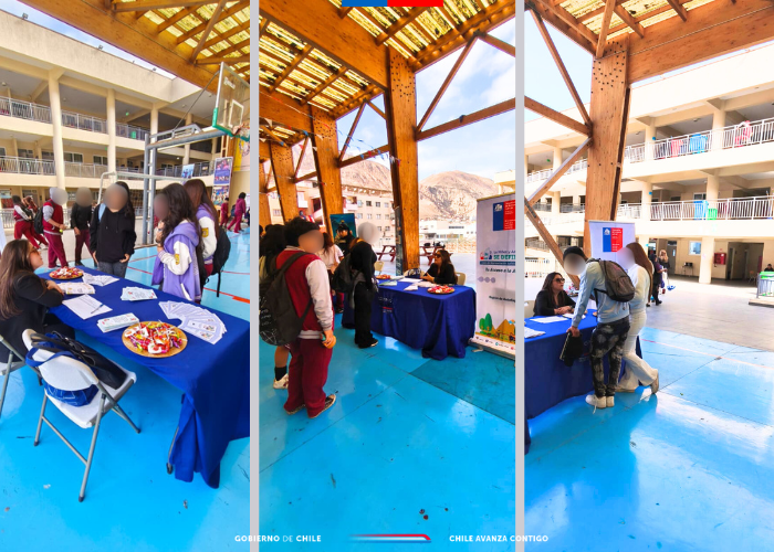 NAD de Tocopilla participa en actividad de difusión en Liceo Polivalente Domingo Latrille
