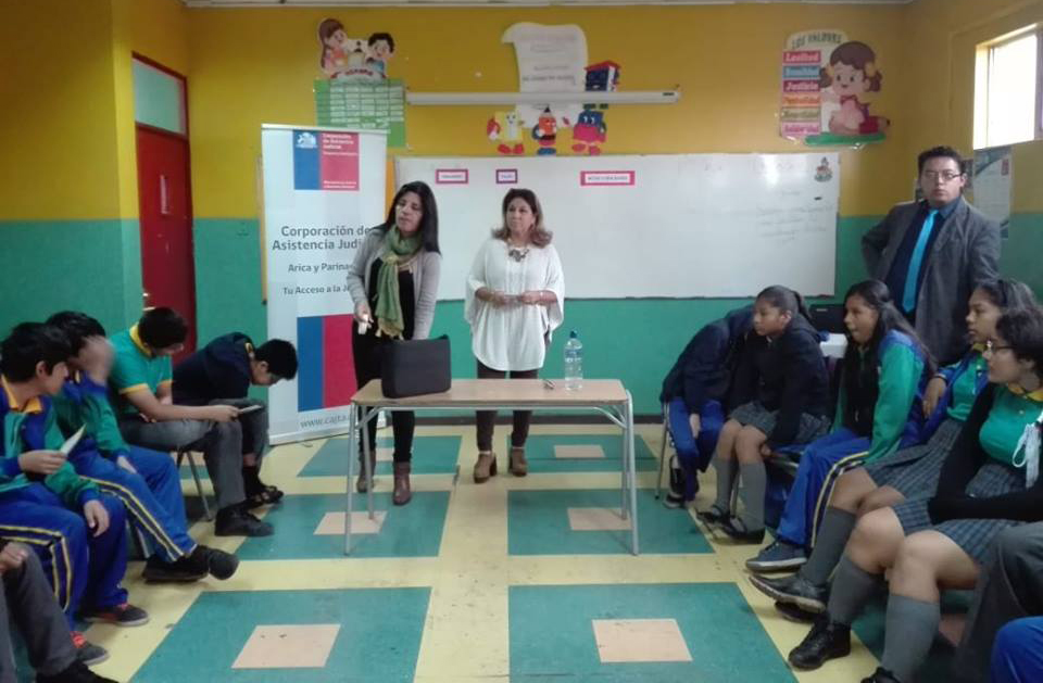 CAVI de Arica y Parinacota realizó un ciclo de charlas preventivas sobre la temática delitos sexuales a los estudiantes de 7° y 8° Básico