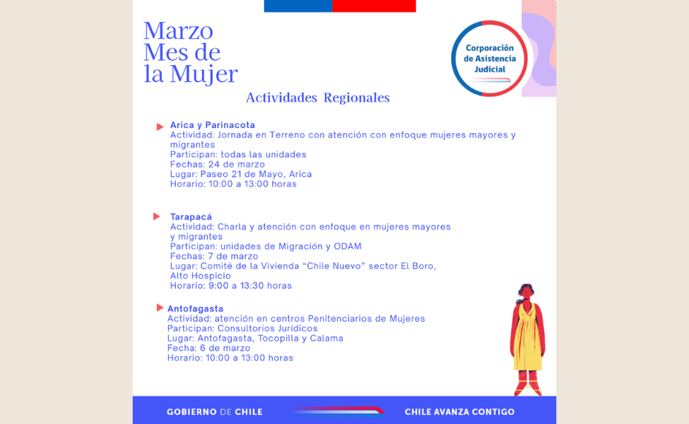 Actividades en el Mes de la Mujer en CAJTA