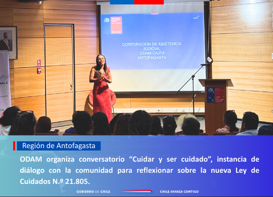 Odam de Antofagasta realiza conversatorio “Cuidar y ser Cuidado”