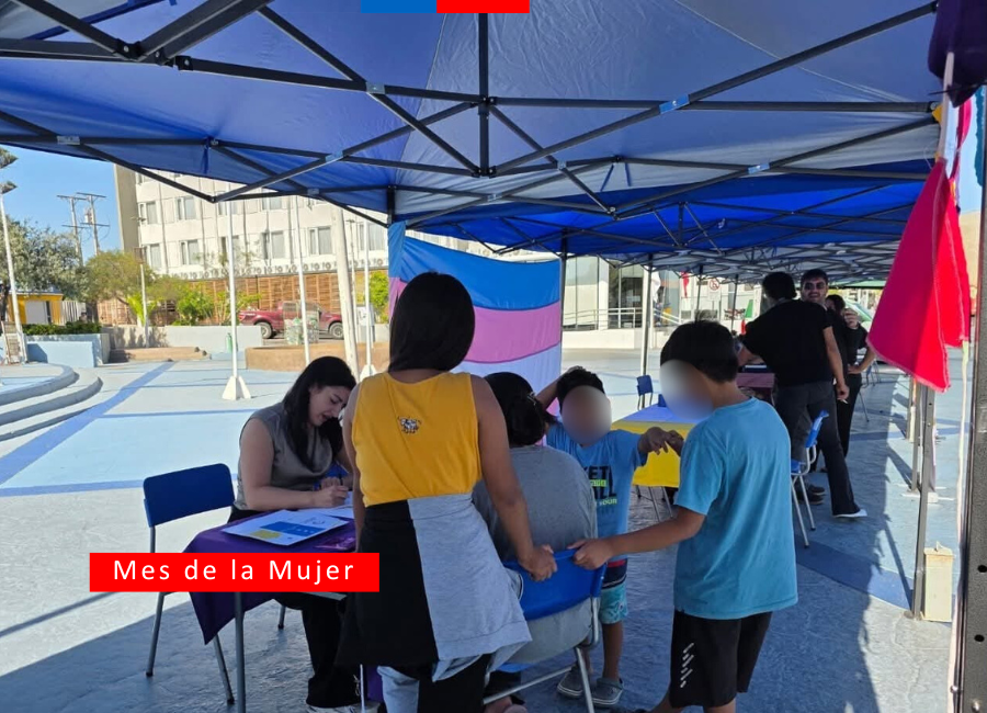 CAJTA organizó Plaza Ciudadana en Mejillones en el marco del Día Internacional de la Mujer
