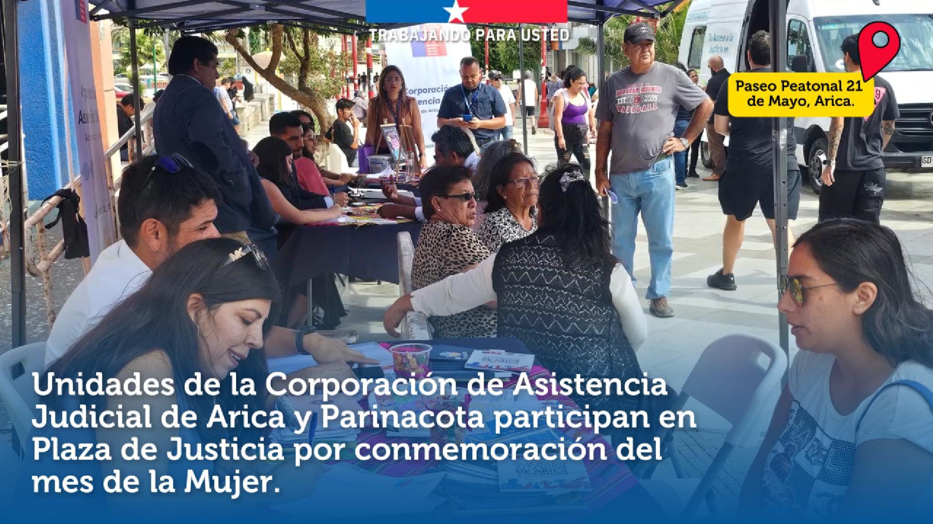 CAJTA Arica y Parinacota participa en Plaza de Justicia