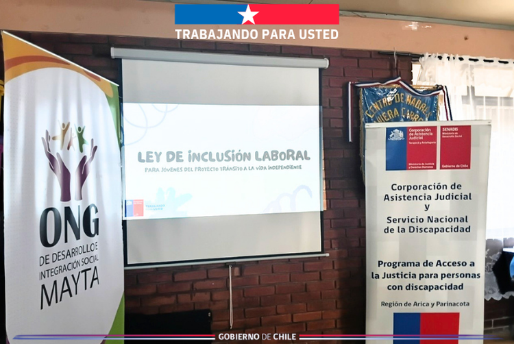 CAJTA-SENADIS de Arica y Parinacota realiza taller sobre inclusión laboral y tránsito a la vida independiente