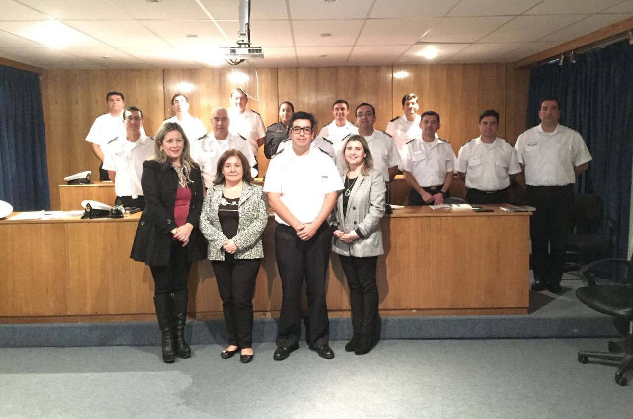 Centro de Familia de la CAJTA, expone sobre “LEY DE VIOLENCIA INTRAFAMILIAR” a funcionarios de la Armada de Chile