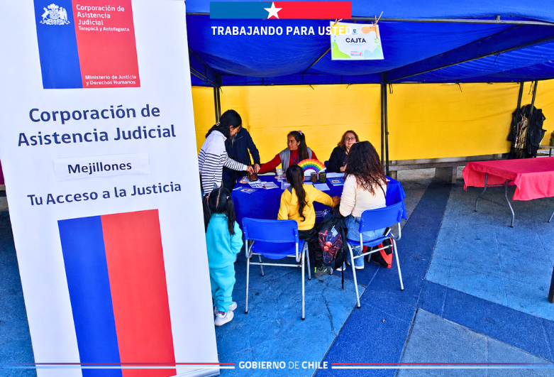 Consultorio Jurídico de Mejillones participó en la Plaza Ciudadana “Feria de la Diversidad y Colores”