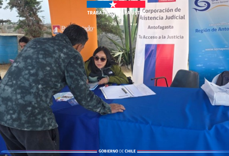 Consultorio Jurídico de Tocopilla participa en la Plaza Ciudadana “Gobierno en Caleta Buena”