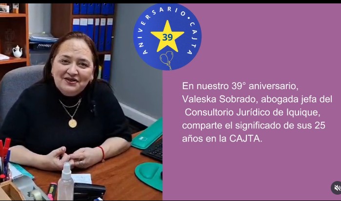 Compartimos el testimonio de Valeska Sobrado Pavez por sus 25 años de servicio